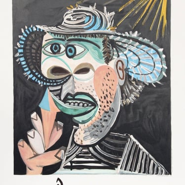 Pablo Picasso, Homme au Cornet, Lithograph 