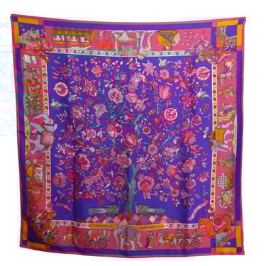 HERMES- 1985 "Fantaisies Indiennes" Silk Twill Scarf