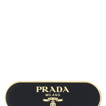 Prada Women Black Metal Hair Clip