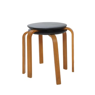 Pair of Bentwood Stools 