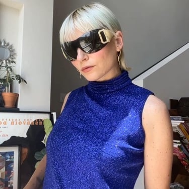 VTG 90s Sparkle Mockneck Turtleneck 