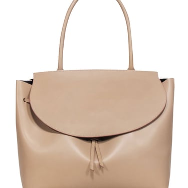 Armadio - Beige Leather "Augusta" Satchel Bag