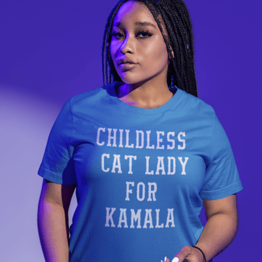 Childless Cat Lady for Kamala Unisex Tee