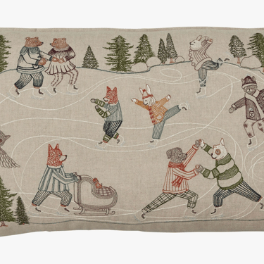 ICE SKATERS PILLOW
