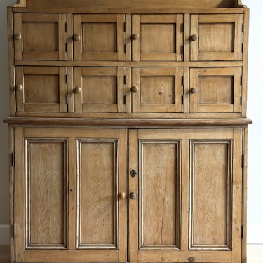 Antique English Pine Cubby Hutch 