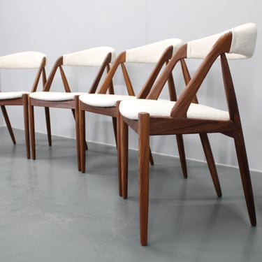 1960s Kai Kristiansen Model 42 Dining Chairs in Palisander, set of 4 