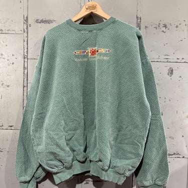 Vintage Mackinac Island Crewneck Sweatshirt Embroidered Crewneck Michigan XL 