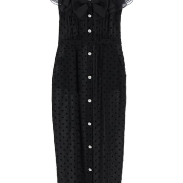 Alessandra Rich 'Polka Dot Midi Dress In Ge Women