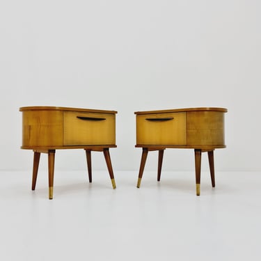 German Mid century nightstands/ bedside tables BY WK Möbel, 1960s 