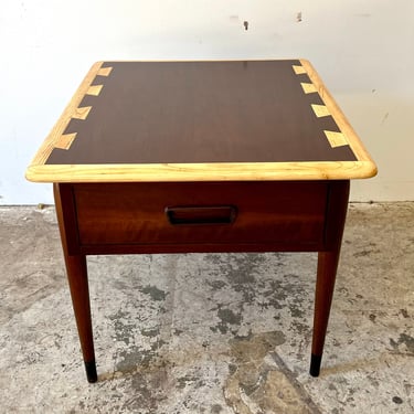 Walnut Lane Acclaim End Table With Signature Dovetail Inlay Design by Andre Bus 