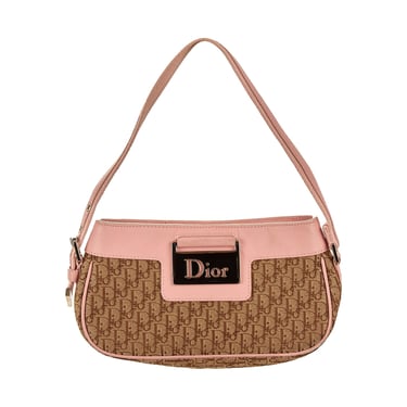 Dior Pink Logo Plaque Mini Shoulder Bag
