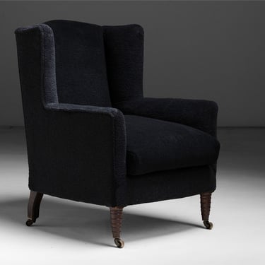 Armchair in Rosemary Hallgarten Mohair