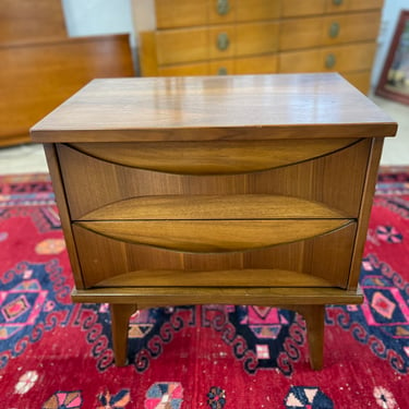 Mid Century Walnut Nightstand by United Furniture Co.