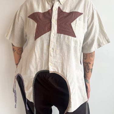 Tiberi x BRZ - Cream Reworked Star Shirt (2X)