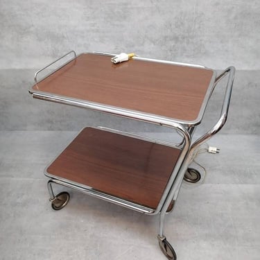 Mid century bauhaus design tea Cart  trolly  service Cart 1960s 