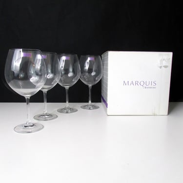 Waterford Marquis Vintage Balloon Wine Glasses Set of 4 New in Box 