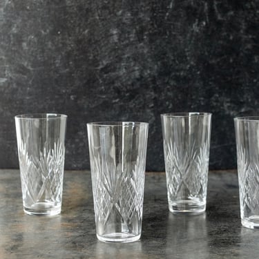 Engraved Crystal Tumbler Set of 4