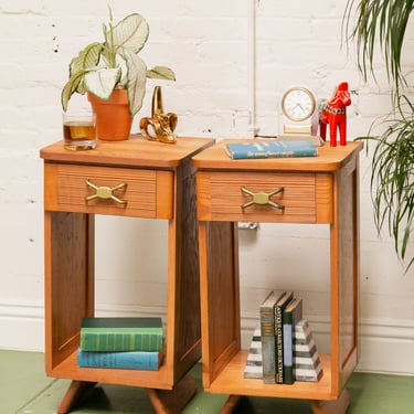 Oak Single Drawer Nightstand