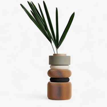 Nu Olive Beige Modular Vase