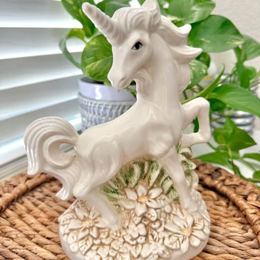 Unicorns from vintage, modern and artisan home decor stores in the