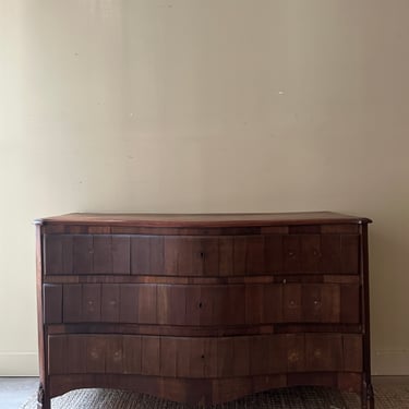 Wavy walnut dresser. Needs handles.