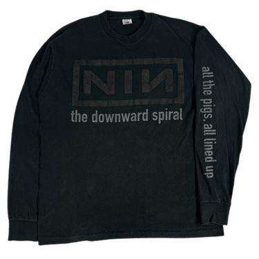 Vintage Nine Inch Nails &quot;The Downward Spiral&quot; Halo Eight Long Sleeve Shirt