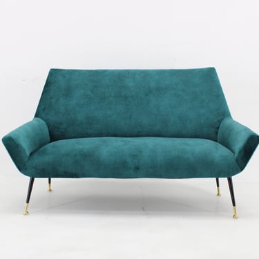 1950s Italian 2-Seater Sofa ,Restored 