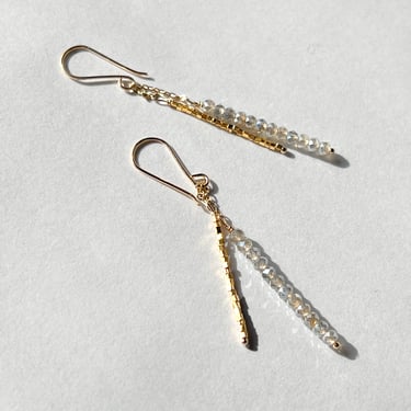 Debbie Fisher | Mystic lab on gold fill wire earrings