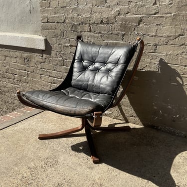 Ingmar Relling Leather Sling Chair