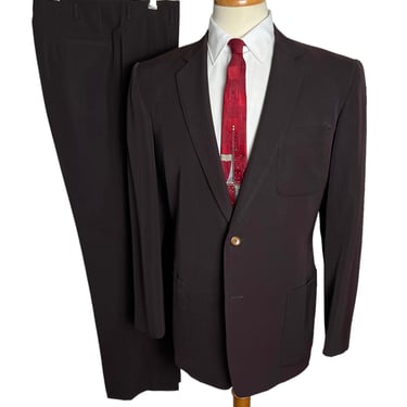 Vintage 1950s ATOMIC ERA 2pc Wool Gabardine Suit ~ 38 R ~ jacket / drop loop pants ~ Rockabilly ~ VLV ~ Elvis ~ Custom Tailored 
