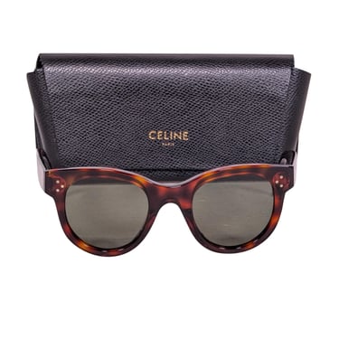 Celine - Brown Tortoise Rounded Sunglasses