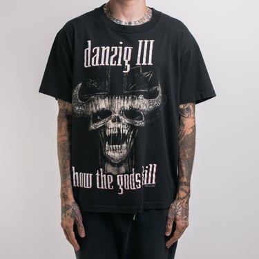 Vintage 1992 Danzig Dirty Black Summer Tour T-Shirt 