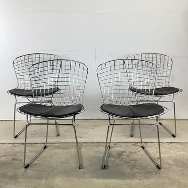 Set of Modern Wire Dining Chairs- Four 