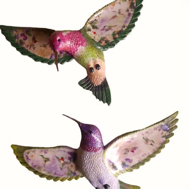VINTAGE Hummingbird Decor, Lena Lui "Fantasies in Flight"  Home Decor 