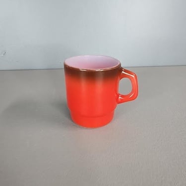 Fire King Anchor Hocking Red Ombre Mug 