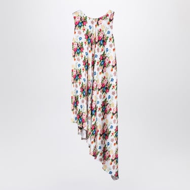 Loewe Asymmetrical Silk Floral Print Dress Women