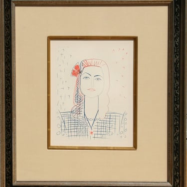 Pablo Picasso, Plate 11 (Portrait), Pochoir 