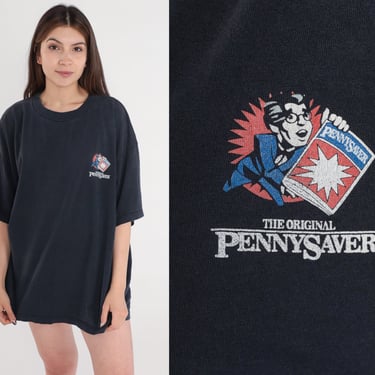 The Pennysaver Shirt 90s Newspaper T-Shirt Classified Ads Graphic Tee Retro Nostalgia TShirt Where Everything Goes Vintage 1990s 2xl xxl 