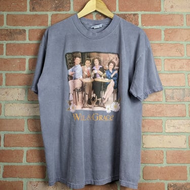 Vintage 90s Will & Grace ORIGINAL TV Show Promo Tee - Large 