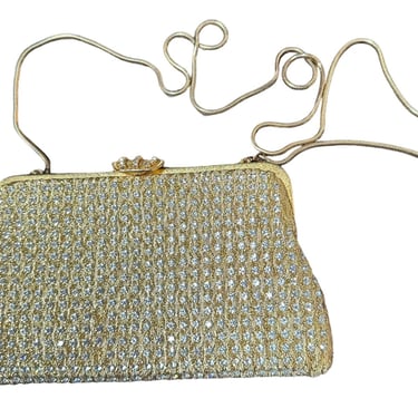 La Regale Purse Gold Beaded Clutch 80s