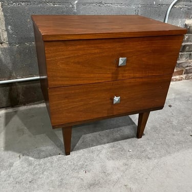 Two drawer nightstand. 22.5” x 15” x 23.5” 