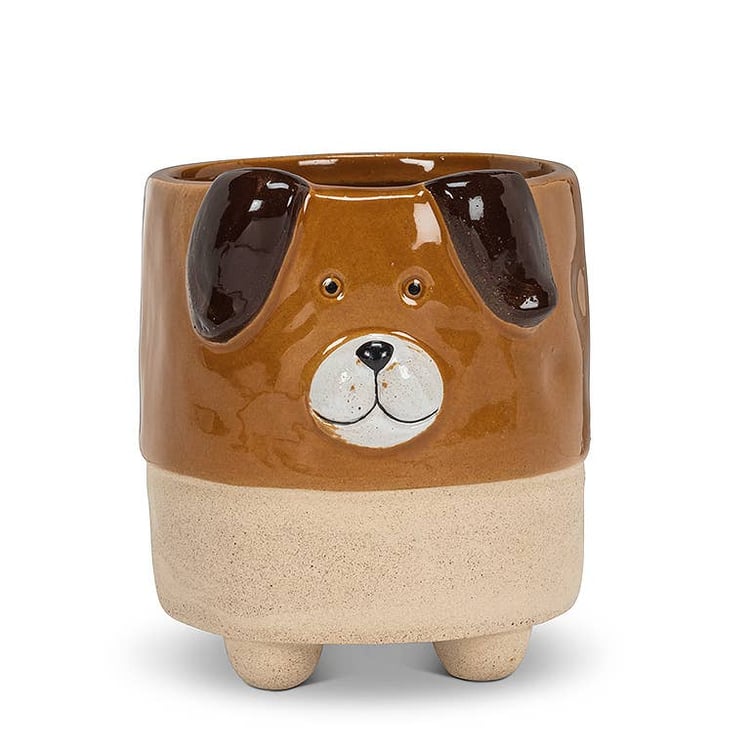 Lg Dog on Legs Planter-4.5&quot;