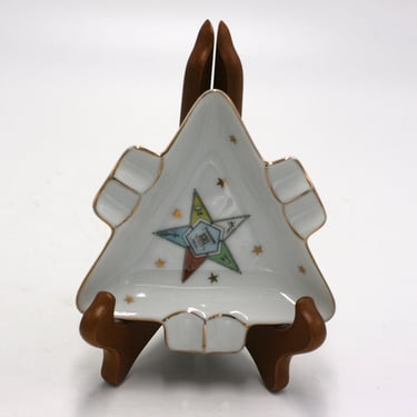 vintage Lefton Mesonic Order of the Eastern Star ashtray 