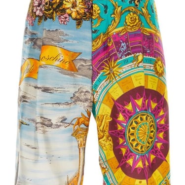 Moschino Men Printed Silk Bermuda Shorts