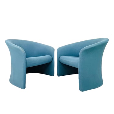 #1419 Pair of Postmodern Tub Chairs by Massimo Vignelli