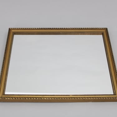 1950s Mirror in Golden Wood Frame 