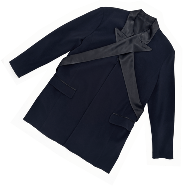Jean Paul Gaultier S/S 1994 wrap lapel jacket