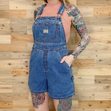 Y2K Blue Jean Overall Shorts / Size XS-Small 