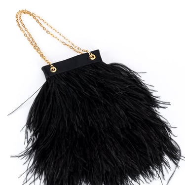 Feather Chain Evening Bag