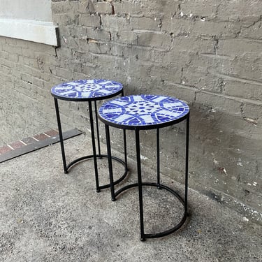 MCM Style Tile Top Table